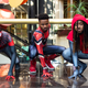 Three Spider-Men Pose at BlerdCon 2019 in Washington, D.C.